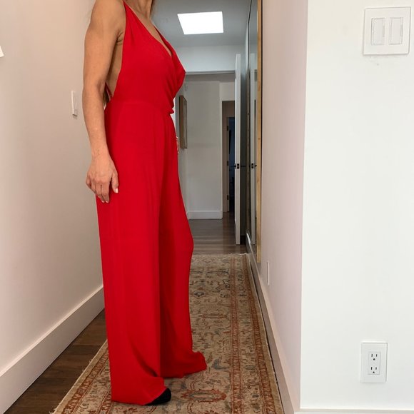 Reformation red jumpsuit - Picture 6 of 7